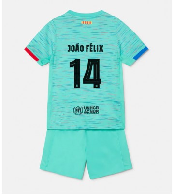 Barcelona Joao Felix #14 Replika Babytøj Tredje sæt Børn 2023-24 Kortærmet (+ Korte bukser)